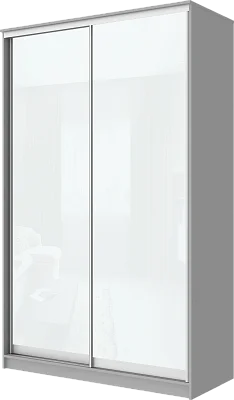 картинка 2-х дверный шкаф-купе с цветной пленкой Белый №10 2200 1362 420 от магазина КУПИ КУПЕ